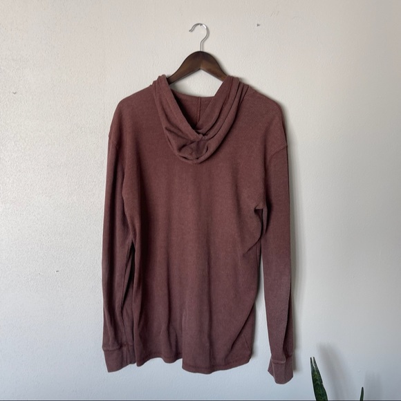 Billabong ribbed sweatshirt hoodie maroon - Picture 3 of 4